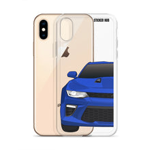 Load image into Gallery viewer, Hyper Blue 6th Gen Camaro SS - iPhone Case