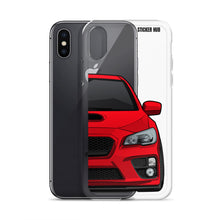 Load image into Gallery viewer, Lightning Red 15-17 Subaru WRX STI - iPhone Case