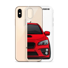 Load image into Gallery viewer, Lightning Red 15-17 Subaru WRX STI - iPhone Case