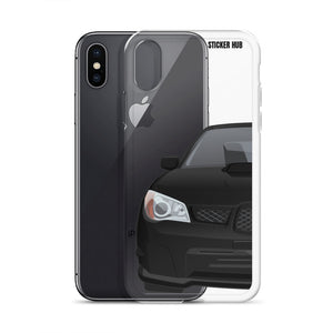 Black 06-07 Subaru WRX STI - iPhone Case