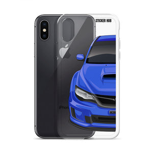 WR Blue 09-14 Subaru WRX STI - iPhone Case