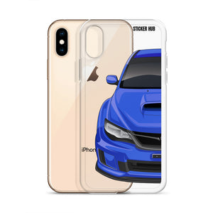 WR Blue 09-14 Subaru WRX STI - iPhone Case