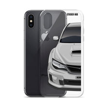 Load image into Gallery viewer, Silver 09-14 Subaru WRX STI - iPhone Case