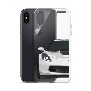 White C7 Corvette Z06 - iPhone Case