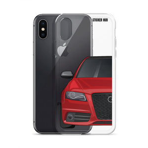 Brilliant Red B8 Audi S4 - iPhone Case