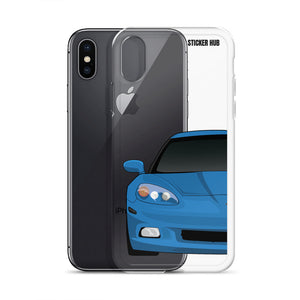 Jet Stream Blue C6 Corvette - iPhone Case