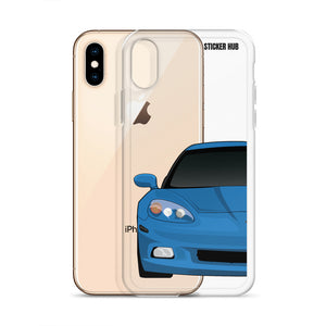 Jet Stream Blue C6 Corvette - iPhone Case