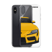 Load image into Gallery viewer, Yellow MKV Toyota Supra - iPhone Case