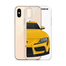 Load image into Gallery viewer, Yellow MKV Toyota Supra - iPhone Case