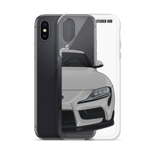 Load image into Gallery viewer, Silver MKV Toyota Supra - iPhone Case