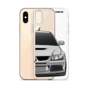 Silver Mitsubishi Evo - iPhone Case