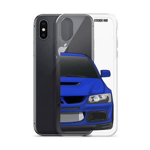 Blue Mitsubishi Evo - iPhone Case