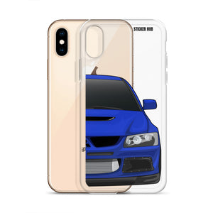 Blue Mitsubishi Evo - iPhone Case