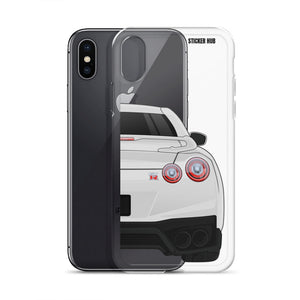 White R35 Nissan GTR - iPhone Case