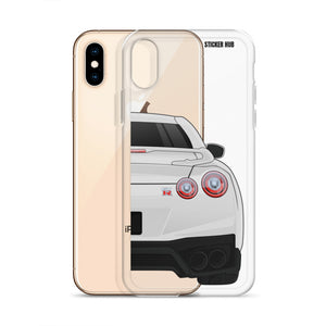 White R35 Nissan GTR - iPhone Case