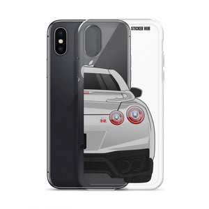 Silver R35 Nissan GTR - iPhone Case