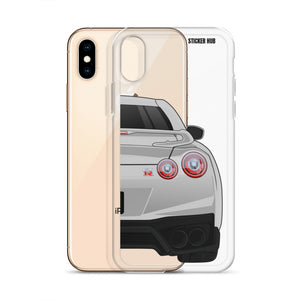 Silver R35 Nissan GTR - iPhone Case