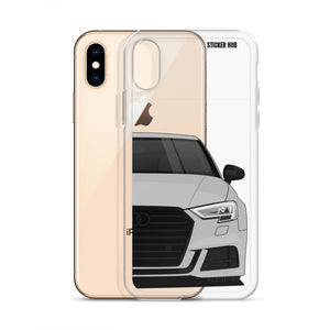 Silver B9 Audi S3 - iPhone Case