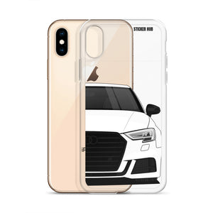 White B9 Audi S3 - iPhone Case