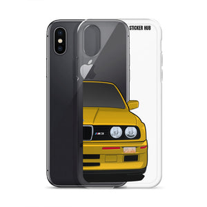 Yellow BMW E30 - iPhone Case