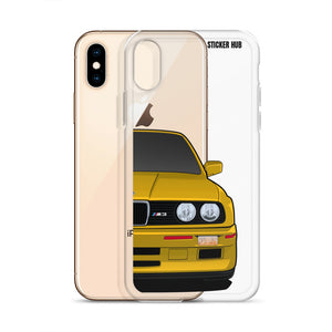 Yellow BMW E30 - iPhone Case