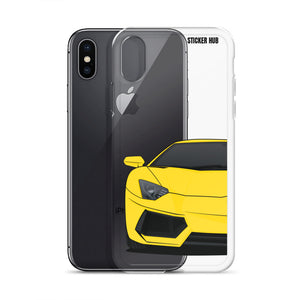 Yellow Lamborghini Aventadoor - iPhone Case