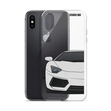 Load image into Gallery viewer, Silver Lamborghini Aventadoor - iPhone Case