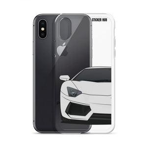 Silver Lamborghini Aventadoor - iPhone Case