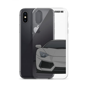 Gray Lamborghini Aventadoor - iPhone Case