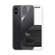 Load image into Gallery viewer, Black Lamborghini Aventadoor - iPhone Case