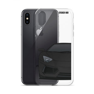 Black Lamborghini Aventadoor - iPhone Case