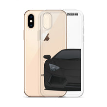 Load image into Gallery viewer, Black Lamborghini Aventadoor - iPhone Case