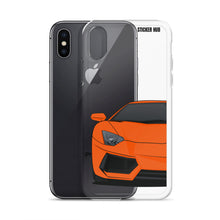 Load image into Gallery viewer, Orange Lamborghini Aventadoor - iPhone Case