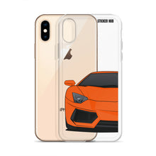 Load image into Gallery viewer, Orange Lamborghini Aventadoor - iPhone Case