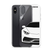 Load image into Gallery viewer, White Lamborghini Huracan - iPhone Case