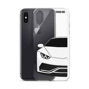 White Lamborghini Huracan - iPhone Case