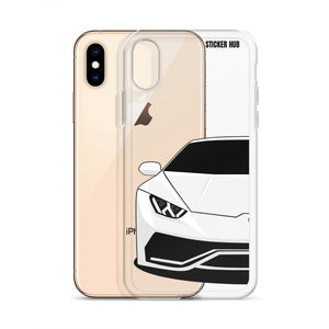 White Lamborghini Huracan - iPhone Case