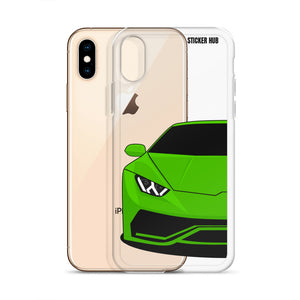 Green Lamborghini Huracan - iPhone Case