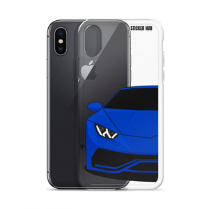 Dark Blue Lamborghini Huracan - iPhone Case