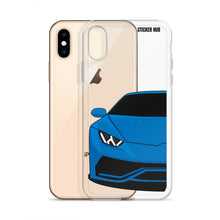 Load image into Gallery viewer, Blue Lamborghini Huracan - iPhone Case