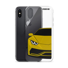 Load image into Gallery viewer, Yellow Lamborghini Huracan - iPhone Case