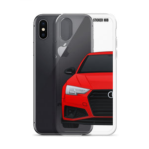 Red B9 Audi S4 "Facelift" - iPhone Case