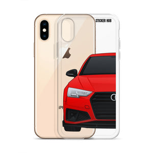 Red B9 Audi S4 "Facelift" - iPhone Case