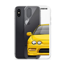 Load image into Gallery viewer, Yellow Acura Integra - iPhone Case