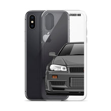 Load image into Gallery viewer, Gray R34 Nissan GTR - iPhone Case