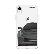 Load image into Gallery viewer, Gray C7 Corvette Stingray - iPhone Case