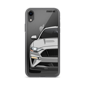 Silver 18-21 Mustang 5.0 - iPhone Case