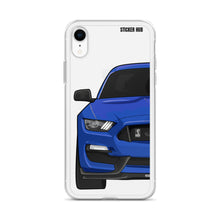 Load image into Gallery viewer, Lightning Blue Mustang GT350 - iPhone Case