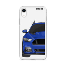 Load image into Gallery viewer, Deep Impact Blue 15-17 Mustang 5.0 - iPhone Case