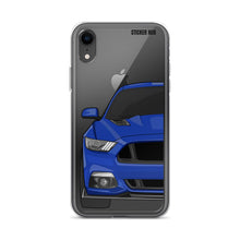 Load image into Gallery viewer, Deep Impact Blue 15-17 Mustang 5.0 - iPhone Case